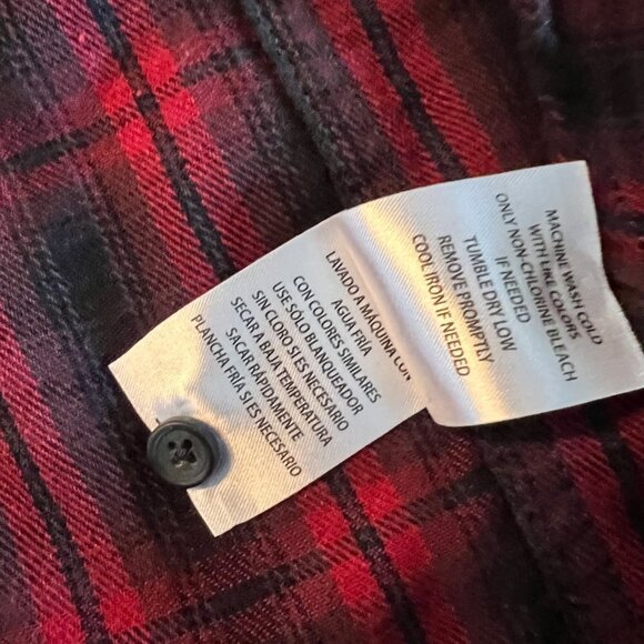 Cody James Red Plaid Western Flannel S - Picture 10 of 14